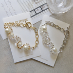 Aurora pearl (silver)ブレスレット