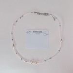 【tubu × tansui necklace ⸝⋆ 】 ピンク × ブルー　淡水パールチョーカー