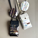 夏新作2025　クリア素材　スマホポシェット　カラフル水風船 モノトーン