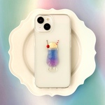 【全機種対応】バタフライピー クリームソーダ iPhoneケース  Android対応 クリアケース レトロ 喫茶店 夜空 フェイクスイーツ iPhone17