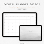 Digital Planner 2025-26 - 4月始まり