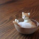 天然木カップ猫★しぐれΦ9.3cm