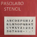 英数字(中)明朝体①ステンシルシートカード
