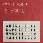 英数字（大）ステンシルシートカード36枚