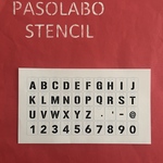 英数字(中)ステンシルシートカード(40枚)
