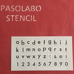 英数字Futura★小文字（特大）ステンシルシートカード 