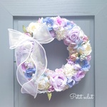 【mimi…様専用】お花いっばいのフラワーリース ⑤