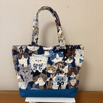 ねこ柄　トートバッグ
