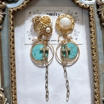 《2way》ヴィンテージボタンピアス・イヤリング