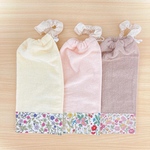 花柄　ボタニカル柄　おりこうエプロン　お食事タオル　お食事エプロン　タオルエプロン　保育園エプロン　保育園準備　入園準備　お利口エプロン　おりこうタオル　二重に変更可能