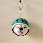 すいかヘルメット柴犬のキーホルダー（5）