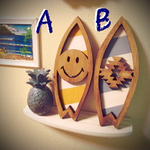 木製サーフボードオブジェ＊30㎝