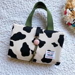 レビューブックカバー　受注生産🐮《大人気》うしさん（アイボリー×カーキ）看護師　管理栄養士　保健師　社会福祉士　その他のサイズもご相談ください♡