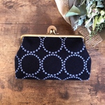 ミナペルホネン　ハンドメイド　dop がま口　通帳ポーチ