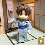 オビツ11サイズ　蝶々柄の浴衣