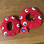 こうめさいず🌸ミャクミャク様風スヌード❤️💙