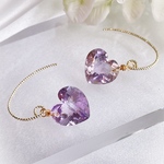 ˗ˏˋ 14kgf使用ˎˊ˗キラッキラ✴︎アメトリンのグリッターフックピアス/天然石ピアス/アメジスト/シトリン/宝石/金属アレルギー対応/金具変更可