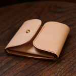試作品　三つ折り　コンパクト財布　コーヒー豆　