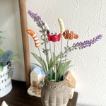 ガーデンピック　海の仲間たち　5本セット　かにさん　カクレクマノミ　チンアナゴ　ニシキアナゴ　夏