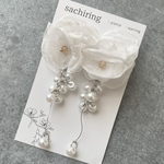 chiffon flower pearl
