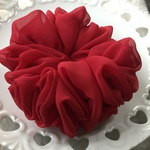 すっごいフリフリ💓ふわもこ❣シフォンシュシュ❤(レッド×レッド)