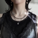 3way【 wishing necklace】ステンレスチェーンネックレス