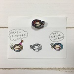 ボブ代かんぱい はんこ (楕円タックシール対応サイズはんこ