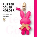 パターカバーホルダー⛳️  うさぎモチーフが可愛いパターカバーホルダー。カバーの汚れ・置き忘れを防ぎプレーも快適に。全11色展開で「可愛い！」と声をかけられる注目アイテム ショッキングピンク