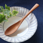 再販-樹齢200年以上の古木山桜で作ったスリムなスプーン（ヤマザクラ02）長さ19.7cm