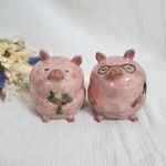⚠️オーダー品⚠️寄り添うぶたさん夫婦🐷