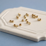 真鍮生地カットロンデルビーズ 2.8×2.0mm(10個)