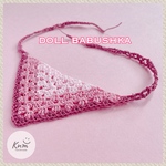 ドールサイズ ニットバブーシュカ  RetroPink