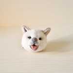 羊毛柴犬のブローチ（39）