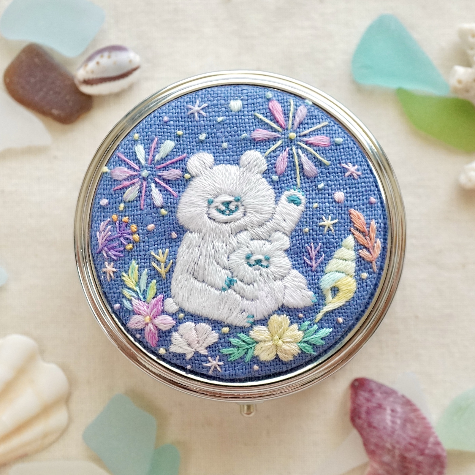 刺繍キット]cooking クマちゃん刺繍飾り - いきもの刺繍家 moha