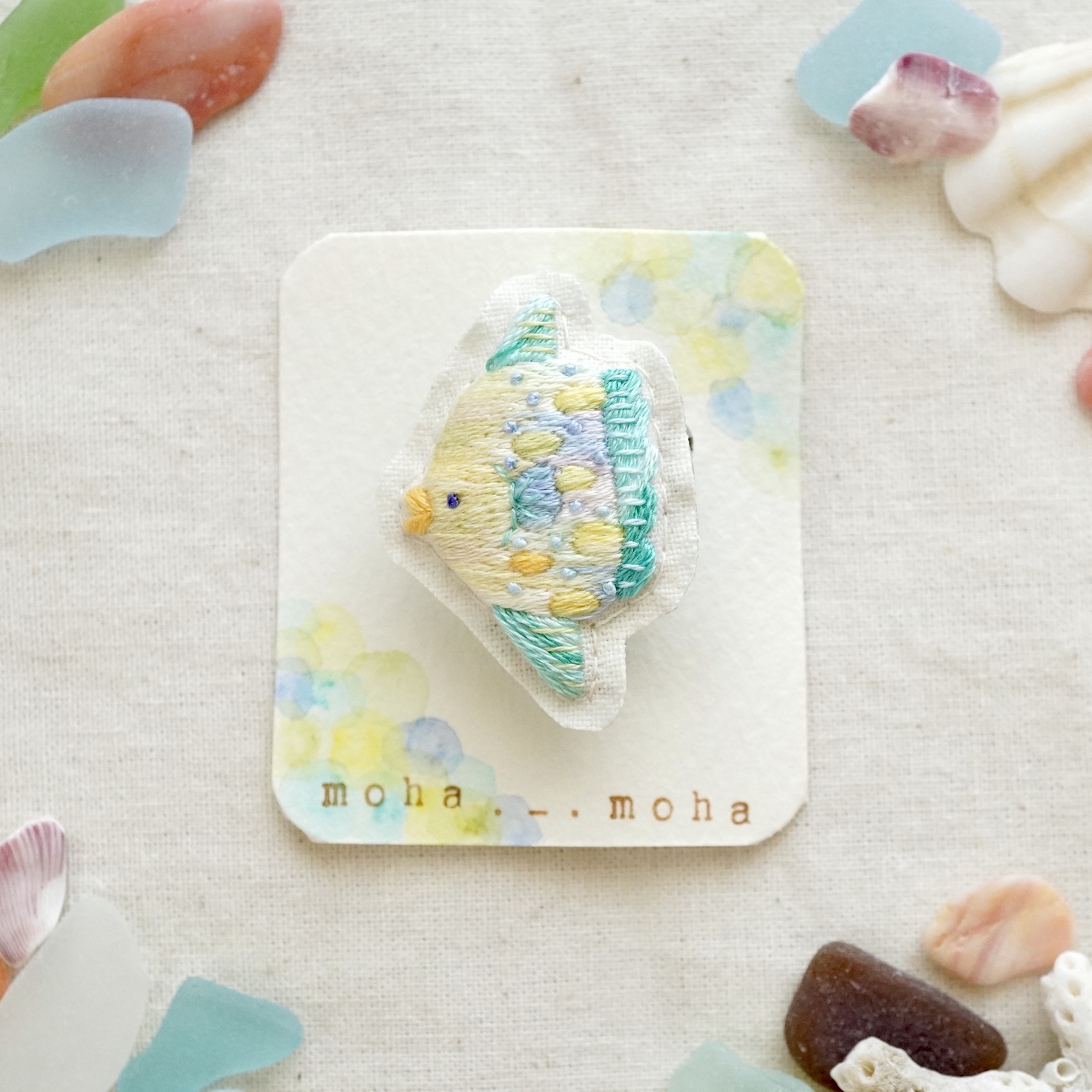 刺繍キット]cooking クマちゃん刺繍飾り - いきもの刺繍家 moha