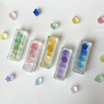 【送料無料】推し色♡琥珀糖キーホルダー　チャーム　琥珀糖　レジン　推し活　推しカラー　青　ピンク　黄色　緑　紫　ミニチュア　お菓子　シャカシャカ　シェイカー