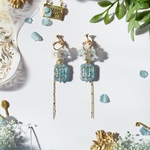 【1way】「Perfume de Musée」イヤリング・ピアス blue