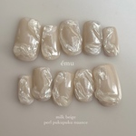 ［ new! ］milk beige perl nuance