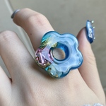 〜宝石の海💎サージカルステンレスリング〜