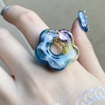 〜宝石の海💎サージカルステンレスリング〜