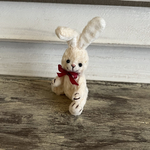 ミニチュアうさぎNo.60-1ぬいぐるみ、ドールハウス、テディベア、お人形のお友達に