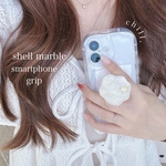 𓈒𓏸˖ shell marble𓈒𓏸˖  スマホグリップ ~une une iPhone case ~ スマホケース