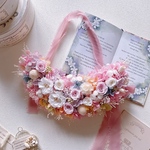 リボンハーフリース〜ピンク