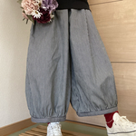 ❤️【ダボ可愛♡】ぽわんとパンツ🎈大人可愛い🩷ヒッコリーデニム