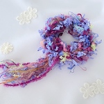 ファンシーヤーンシュシュ ❁ Misty Dot Lavende