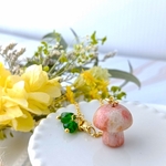 【限定】フォッシルコーラル　森のきのこ　ネックレス