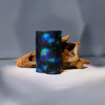 『星の銀河シリーズ』星のカケラ舞う銀河のようなレザーキーカードケース  革小物  キーケース カードケース レザー 銀河 星 宇宙