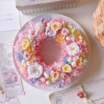 虹の花リース〜ピンク