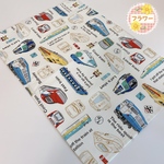 🚃ランチョンマット （サイズオーダー可）電車図鑑 入園準備 や毎日のランチタイムにピッタリ‼︎ ショベルカー　クレーン車  ブルドーザー 