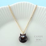 ネコチョコドーナツ（ダークチョコver）ネックレス＊ミニチュア